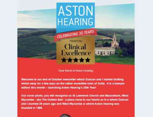NEWSLETTER: Aston Hearing October Newsletter 2023